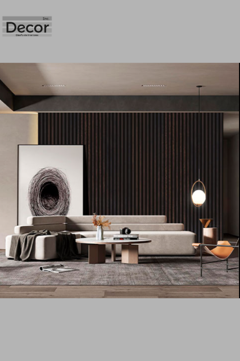 Muro Lambrin WPC Interior Color Nogal Olinda