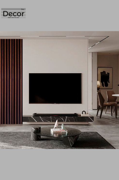 Muro Lambrin WPC Interior Color Nogal Olinda