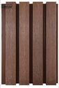 Muro Lambrin Exterior WPC Redwood