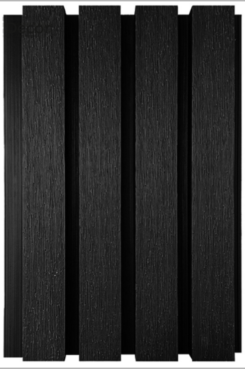 Muro Lambrin Exterior WPC Dark Black