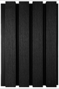 Muro Lambrin Exterior WPC Dark Black