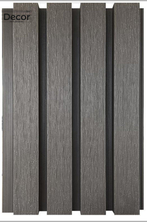 Muro Lambrin Exterior WPC Silver Gray
