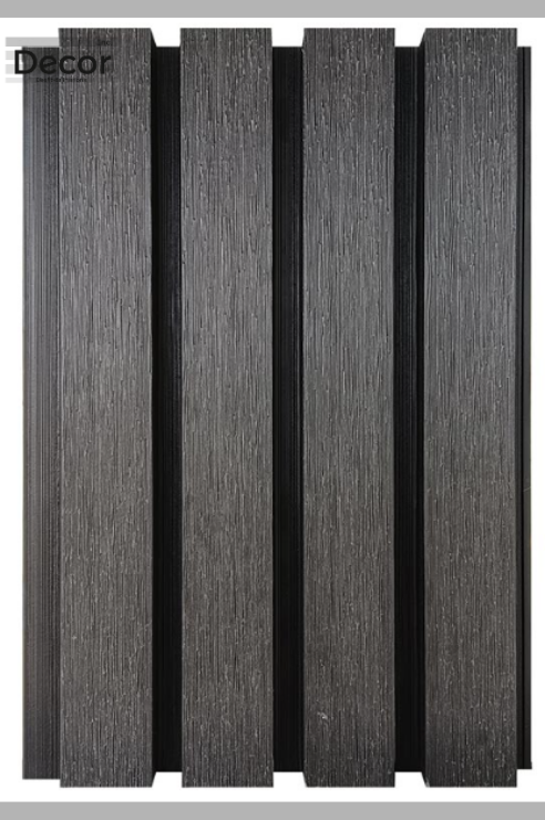 Muro Lambrin Exterior WPC Charcoal