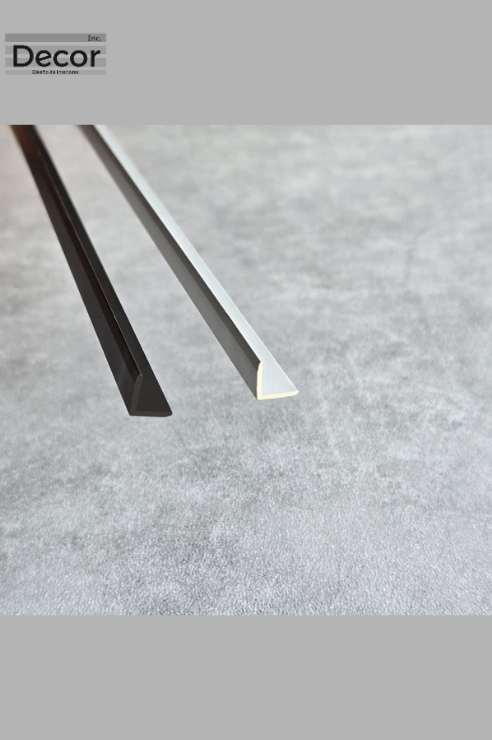 Angulo de aluminio para terminación de placas PVC