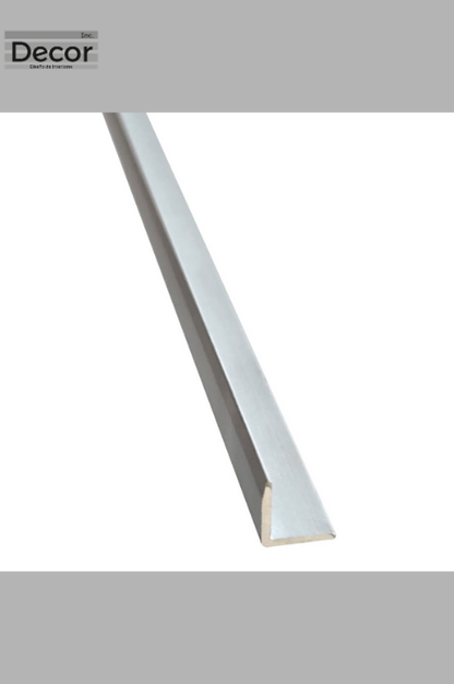 Angulo de aluminio para terminación de placas PVC